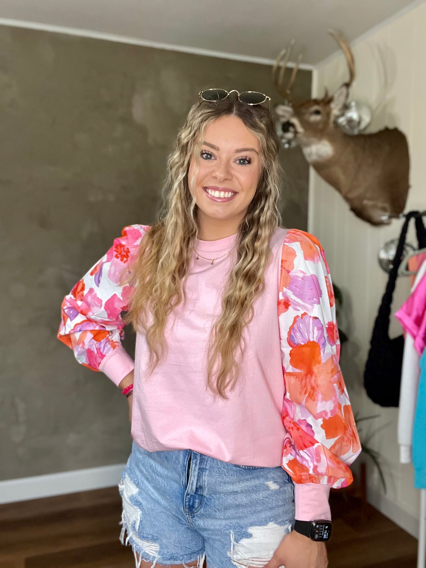Petals in Pink Blouse