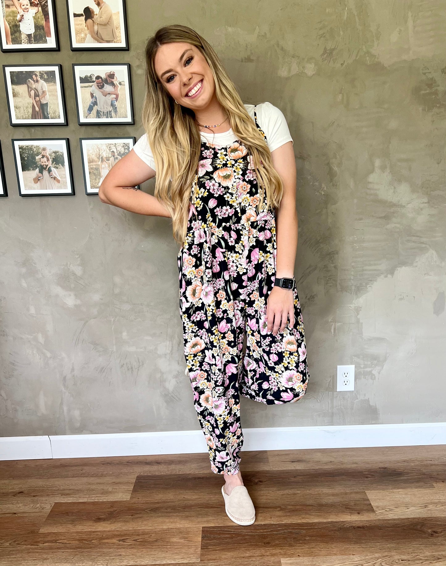 All Smiles Floral Jumpsuit