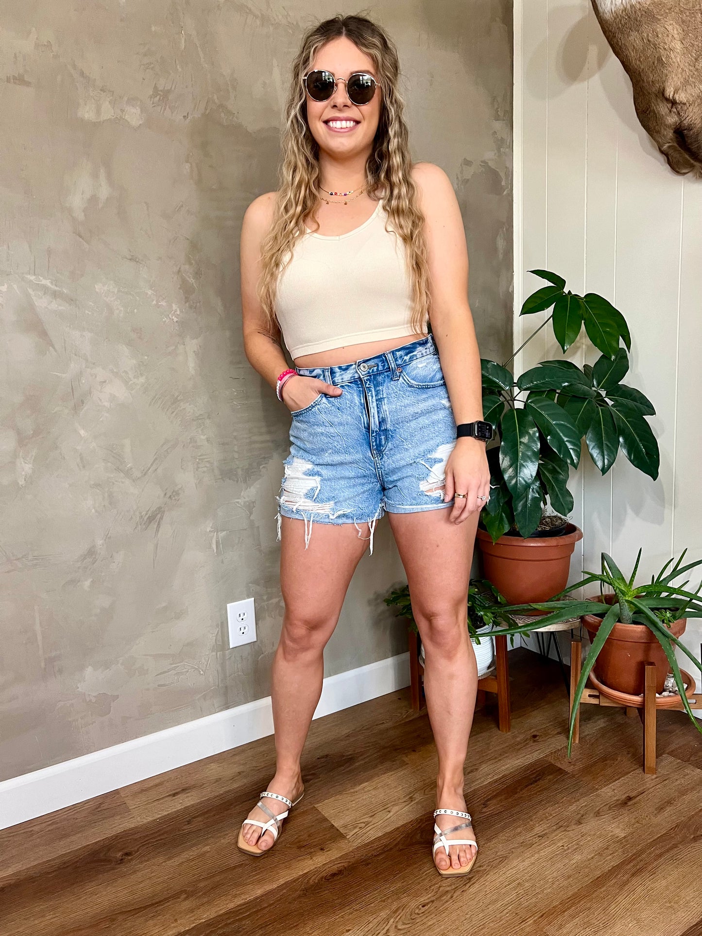 Sandy Cropped Tank