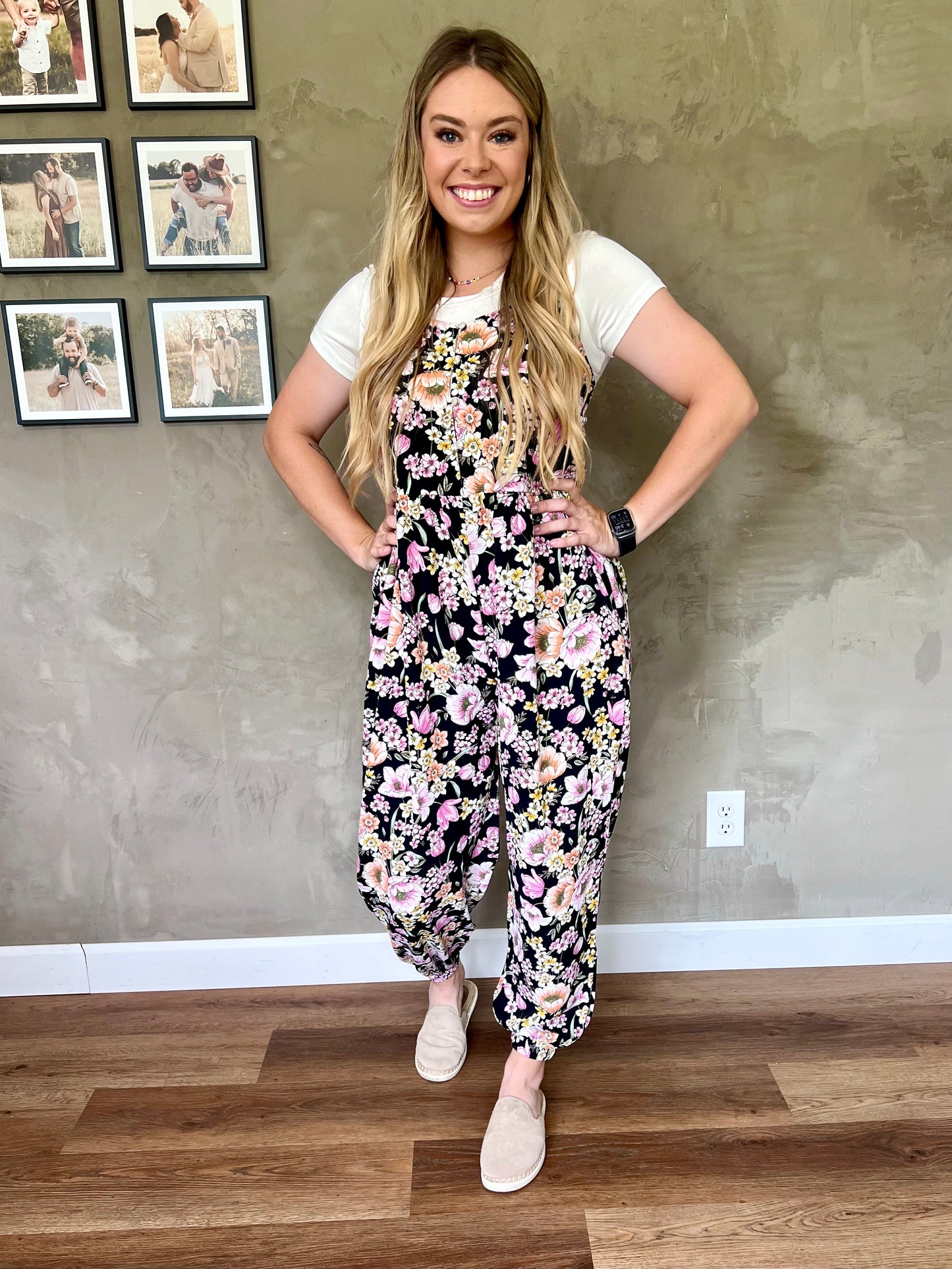 All Smiles Floral Jumpsuit