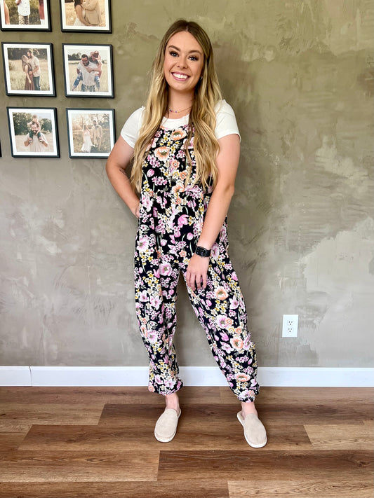 All Smiles Floral Jumpsuit