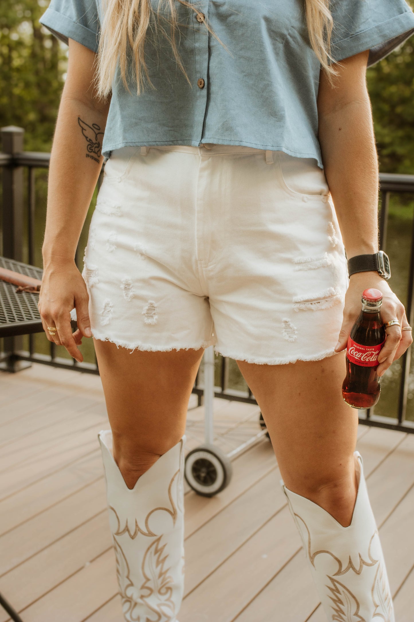 Liberty White Shorts