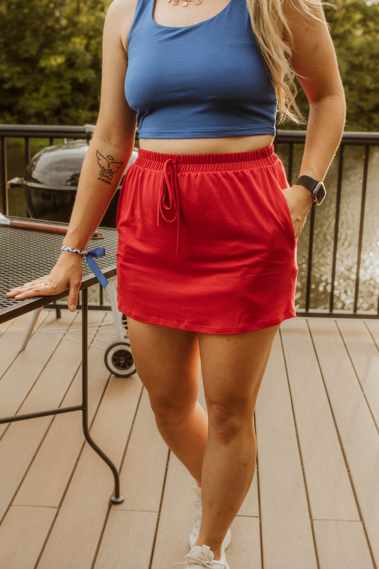 Freedom Red Skort