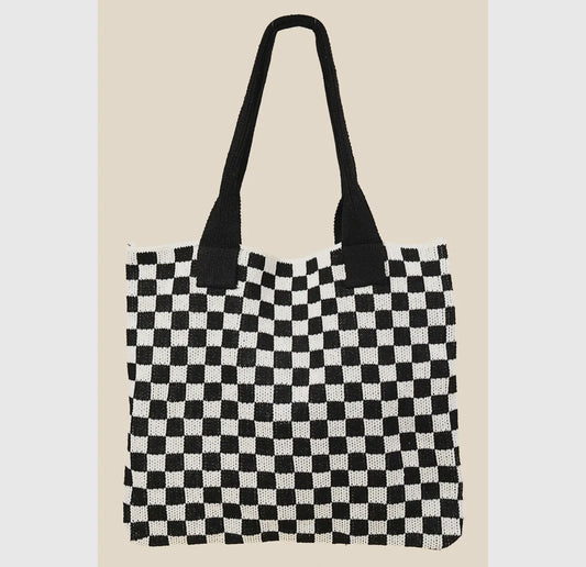 Must Have Checkered Tote Bag