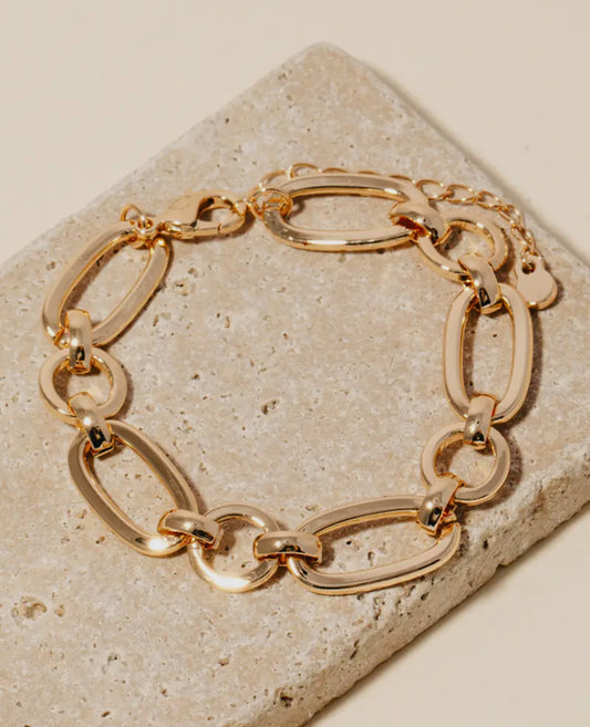 Oval Chain Link Bracelet